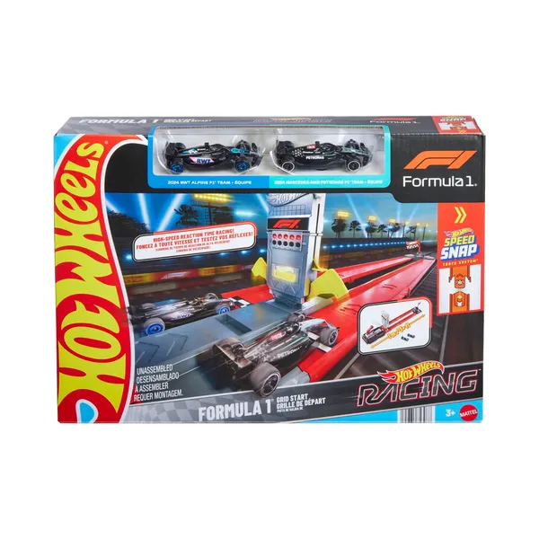 Komplekts Hot Wheels sacīkšu auto