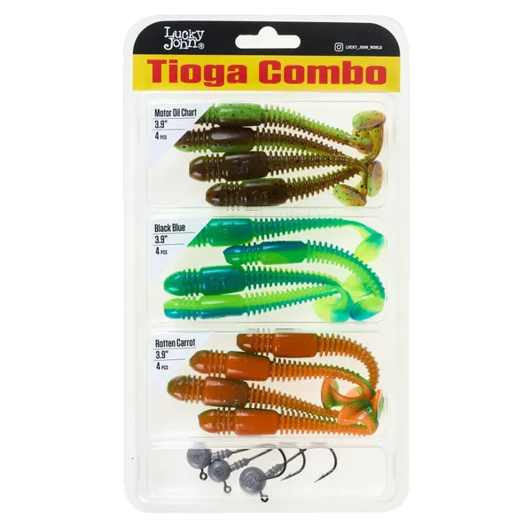 Komplekts Vibroastes LJ Pro Series TIOGA 3.9in (10.00)/Z15, T50, T56, 12gb. Ar džiggalvām 8g.,10g.,12g.