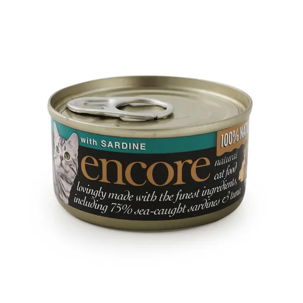 Konservs kaķiem Encore ar skumbriju un tunci 70g
