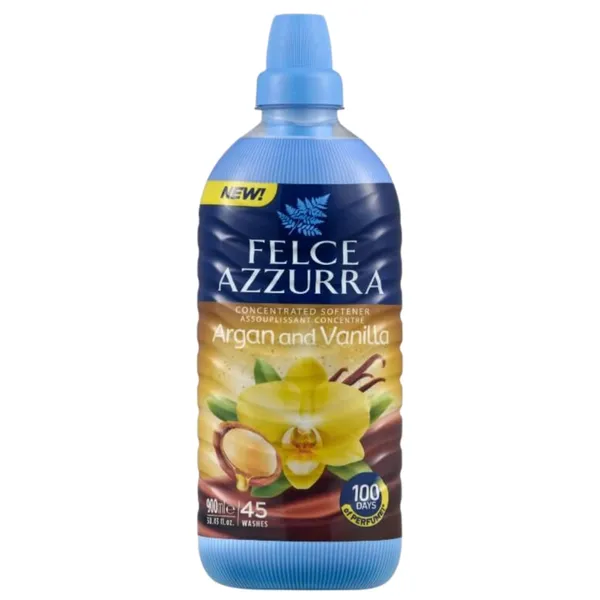 Koncentrēts veļas mīkstinātājs Felce Azzurra Arganrieksts/Vaniļa 900ml