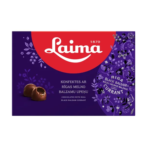 Konfektes Laima ar Rīgas Melno upeņu balzamu 135g