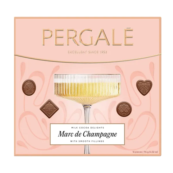 Konfekšu izlase Pergale Marc de Champagne 114g