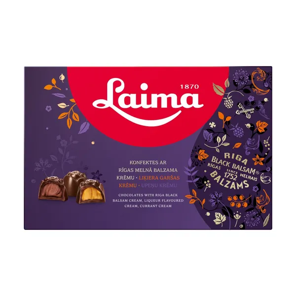 Konfekšu izlase Laima ar Rīgas Melno balzamu 420g