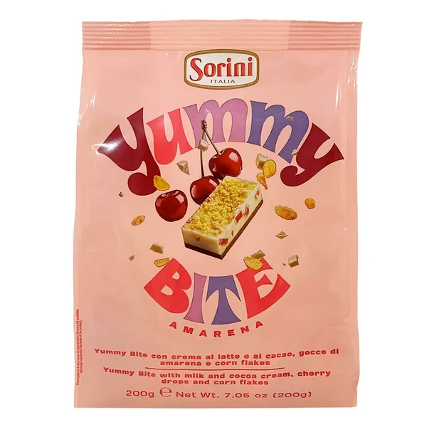 Konfektes Sorini Yummy Bite Sour Cherry 90g