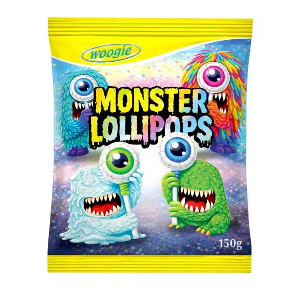 Konfektes Woogie Monster Lollipops 150g