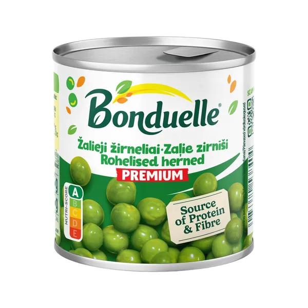 Konservēti zaļie zirnīši Bonduelle 200g/130g