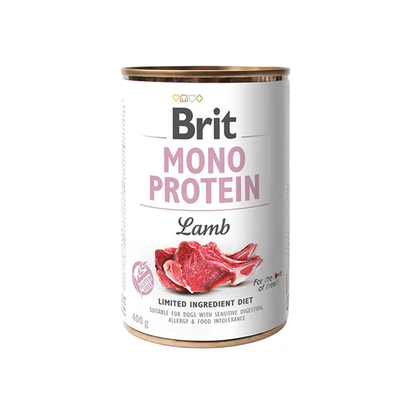 Konservi suņiem Brit Care Mono Protein jēra gaļas 400g