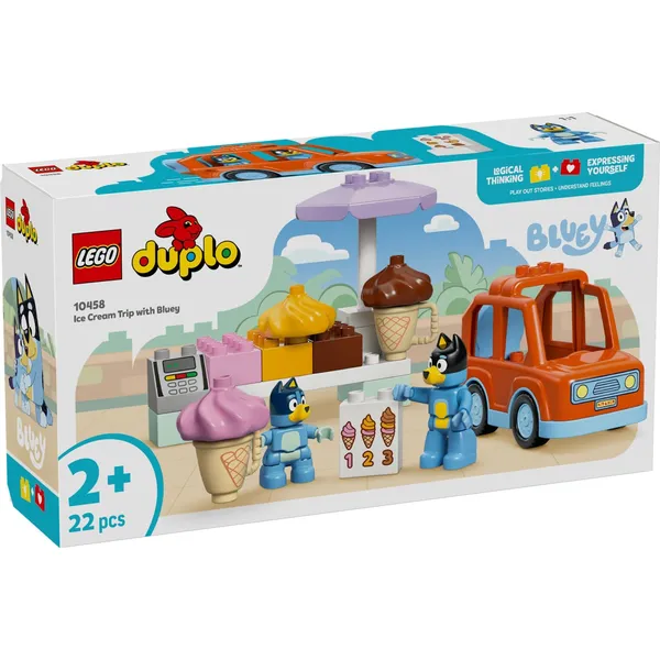 Konstruktors Lego Saldējuma Ceļojums Ar Bluey 10458