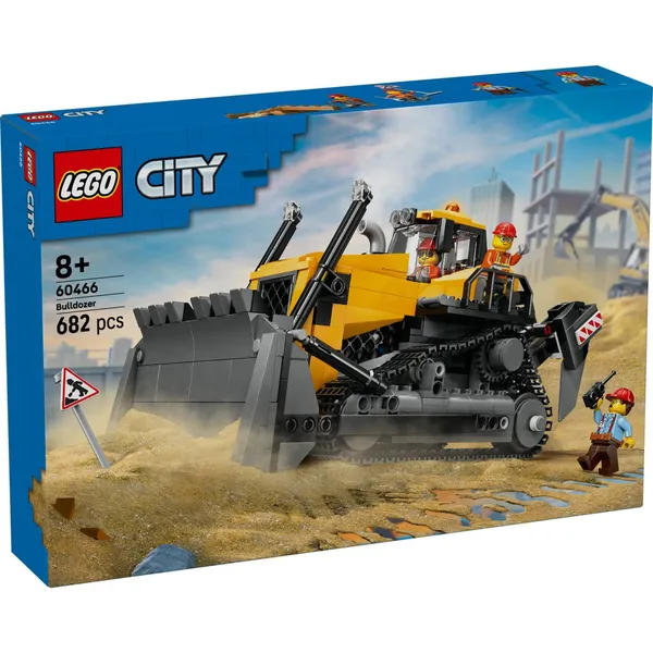 Konstruktors Lego Dzeltens Buldozers 60466