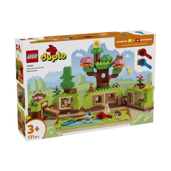 Konstruktors Lego atklājumu mežs ar savvaļas dzīvniekiem 10480