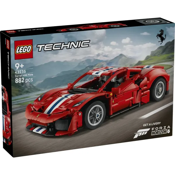 Konstruktors Lego ferrari 488 pista auto 42235