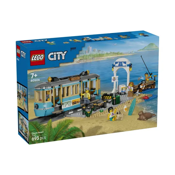 Konstruktors Lego klasisks pludmales tramvajs 60506