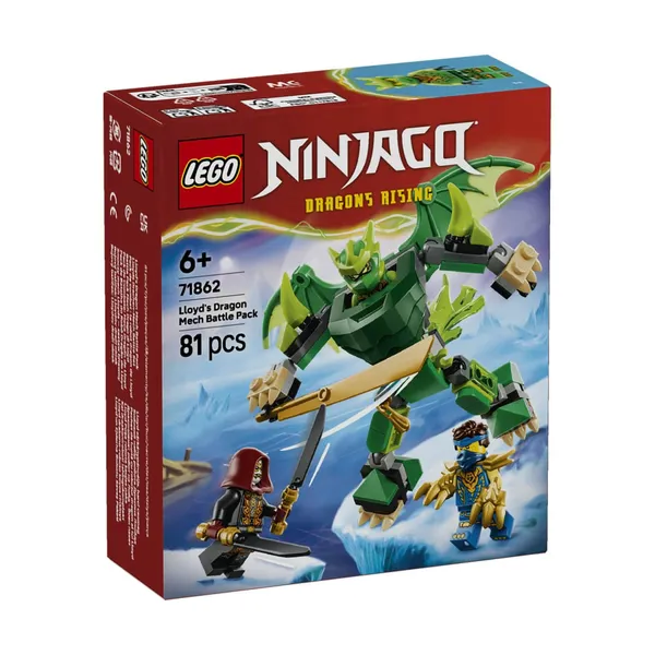 Konstruktors Lego lloyd pūķa robota kaujas paka 71862