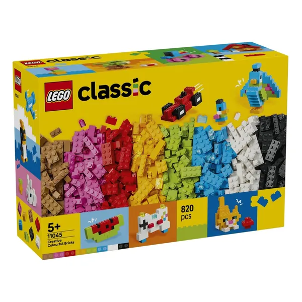 Konstruktors Lego radošie krāsainie klucīši 11045