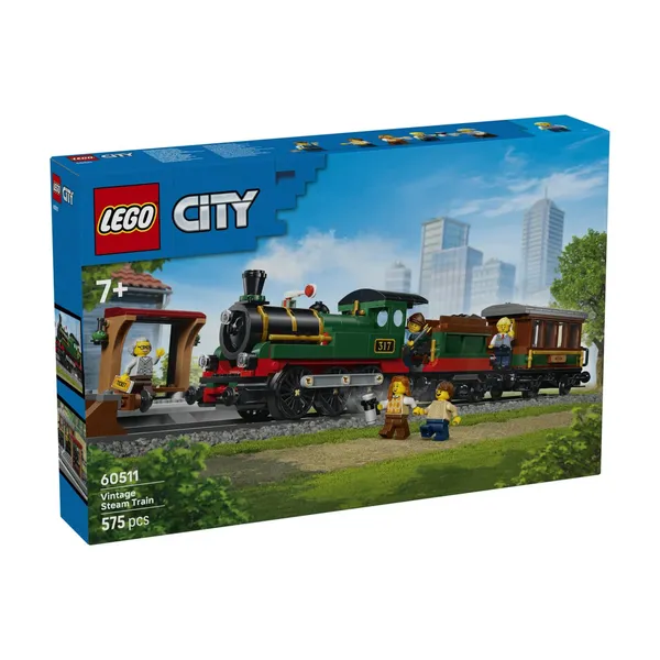 Konstruktors Lego retro tvaika vilciens 60511