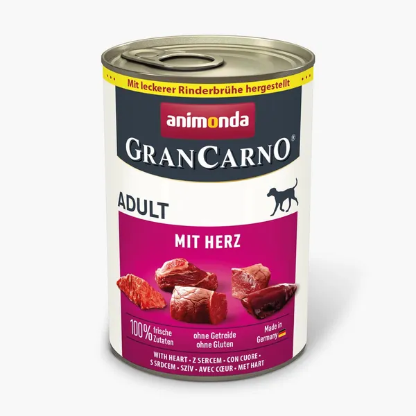Konservēta suņu barība Animonda GranCarno ar sirdi 400g
