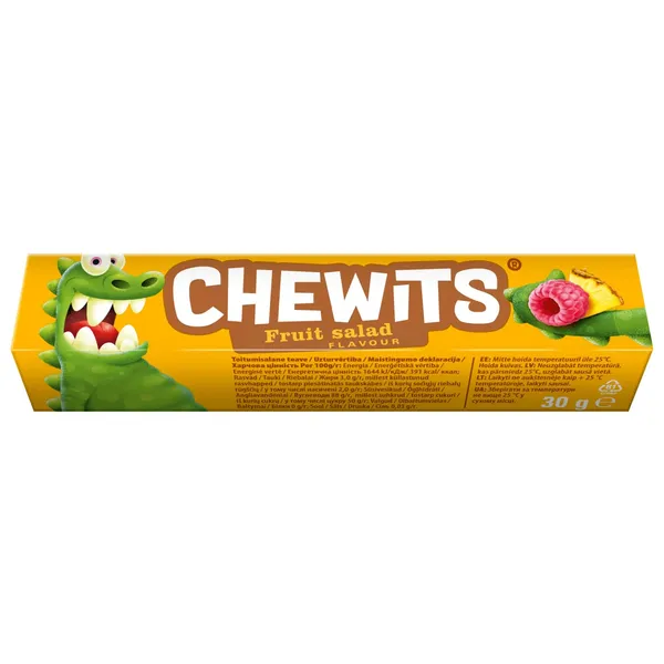 Košļājamās konfektes CHEWITS Fruit Salad 30g
