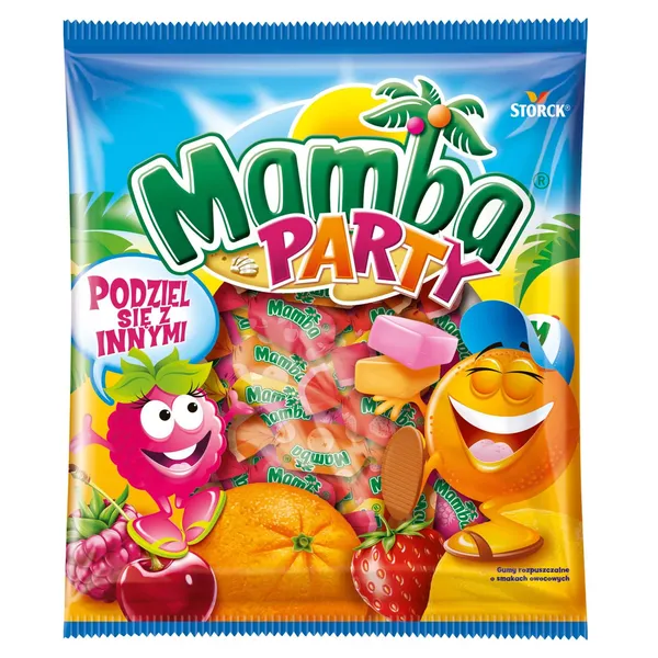 Košļājamās konfektes MAMBA Party 140g