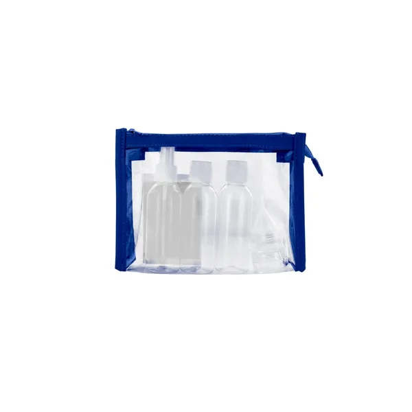 Kosmeetikas pudelīšu komplekts lidmašīna