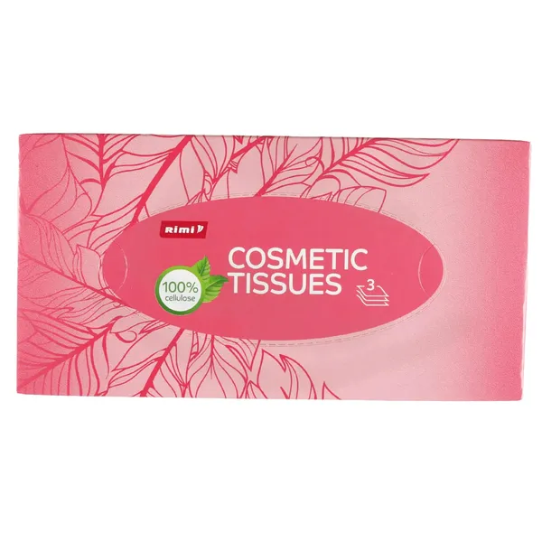 Kosmētiskās salvetes Rimi 3 slāņi, 90 loksnes