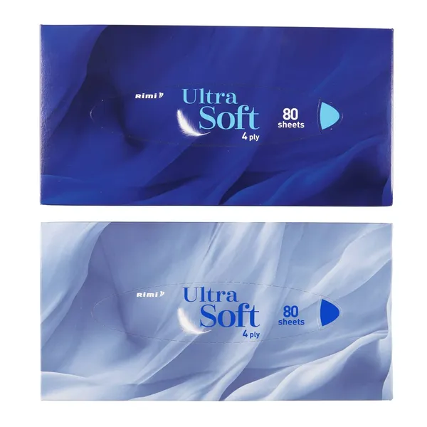 Kosmētiskās salvetes Rimi 4 slāņi, 80 loksnes