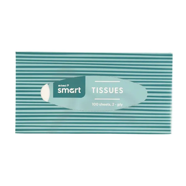 Kosmētiskās salvetes Rimi Smart 2 slāņi, 100 loksnes