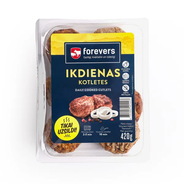 Kotletes ceptas Ikdienas 420g