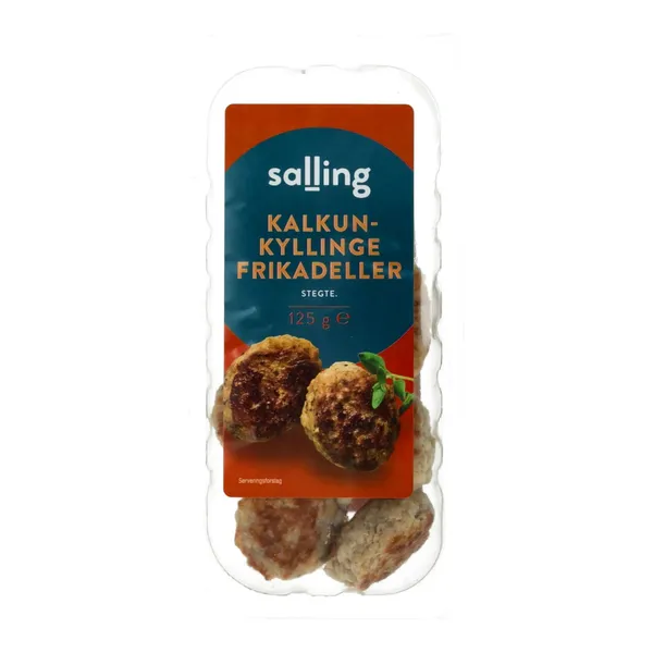 Kotletes Salling tītara un vistas gaļas, ceptas 125g