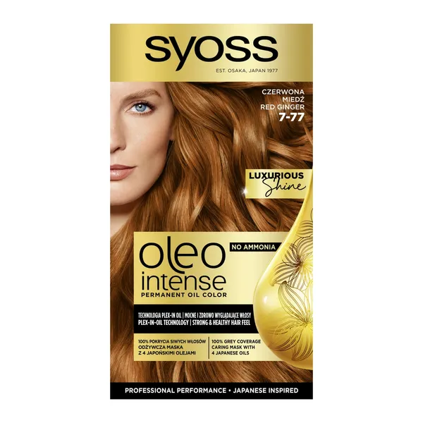 Krāsa matiem Syoss Oleo Intense 7-77 Sarkans ingvers 115ml