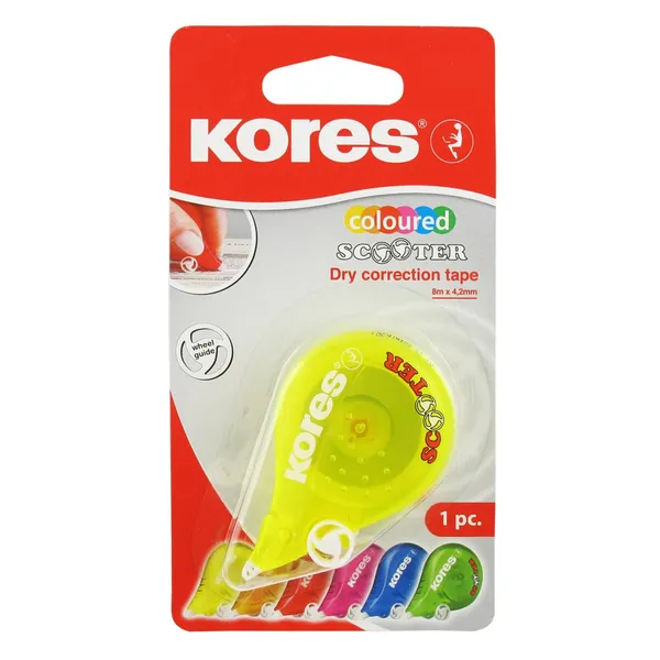 Krāsainā korekcijas lente Kores Scooter 8m x 4.2mm