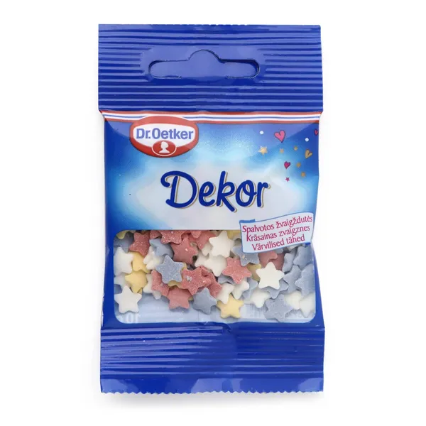 Krāsainās cukura zvaigznītes Dr.Oetker 10g