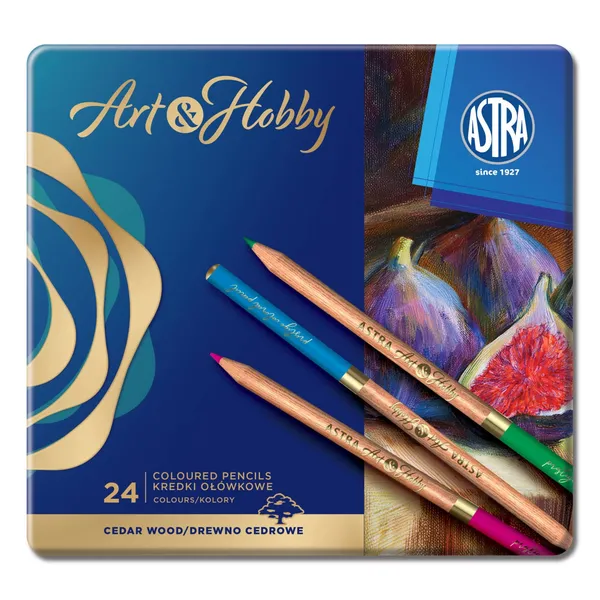 Krāsainie zīmuļi Astra Art&Hobby 24 krāsas BS26