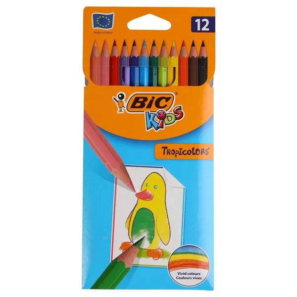 Krāsainie zīmuļi BIC Tropicolor 12 BS26