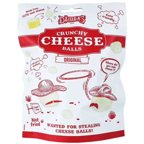 Kraukšķīgas siera bumbiņas Džiugas 50g