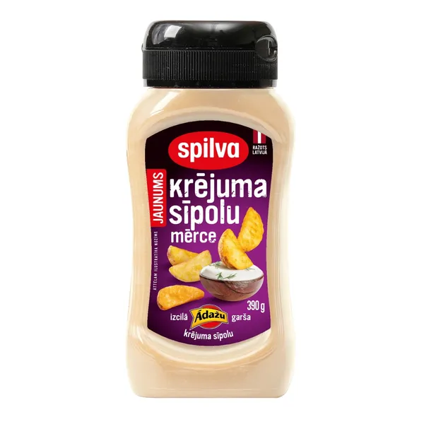 Krējuma mērce Spilva ar sīpoliem 390g