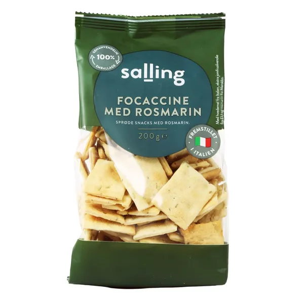 Krekeri Focaccine Salling ar rozmarīnu 200g