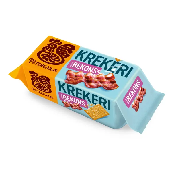 Krekeri Pētergailis ar kūpināta bekona garšu 72g