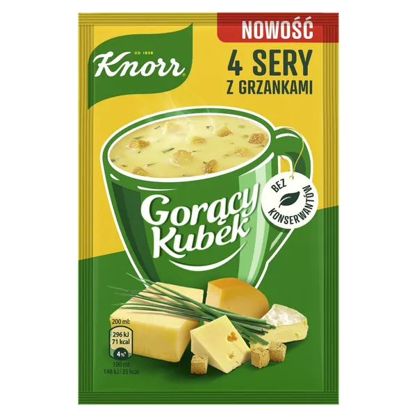 Krēmzupa Knorr CAS četru sieru 17g