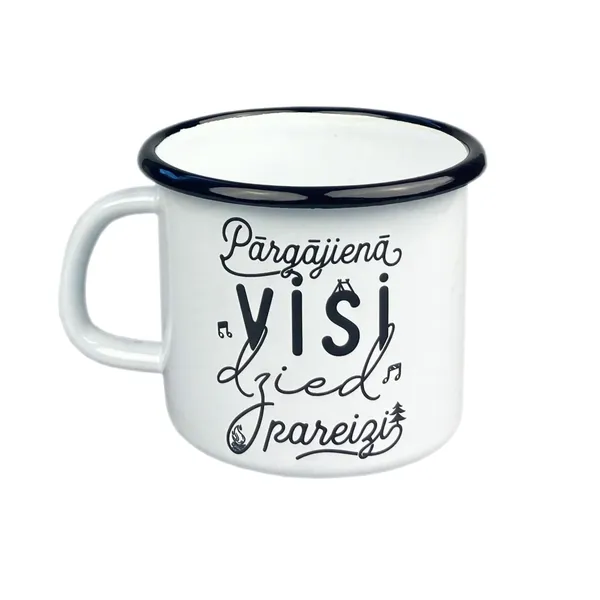 Krūze, emaljēta, tūrisma, 390ml