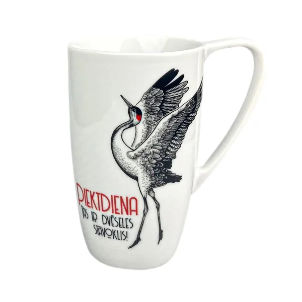 Krūze, lielā, porcelāna, dizaina, daudzkrāsaina, 400ml
