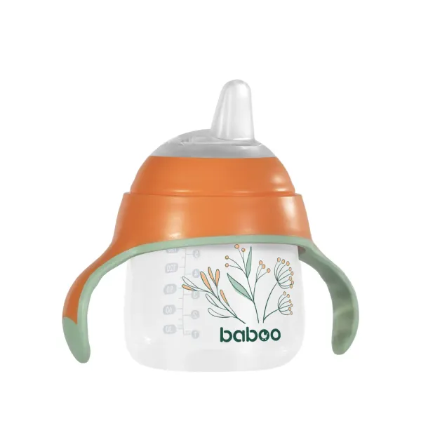 Krūzīte Baboo ar silikona snīpīti 6+mēn. 1gab.