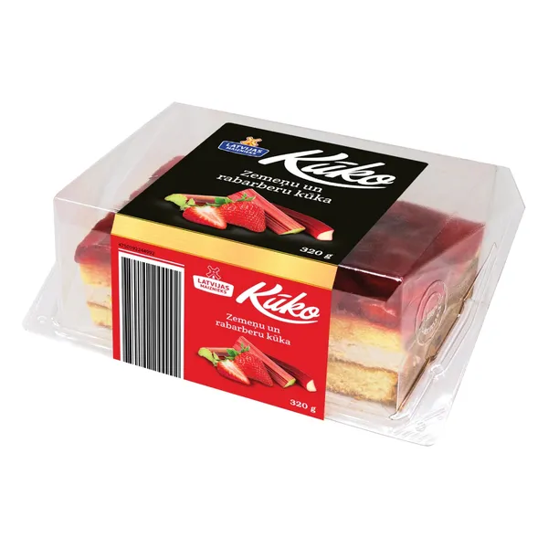 Kūka zemeņu-rabarberu KŪKO 320g