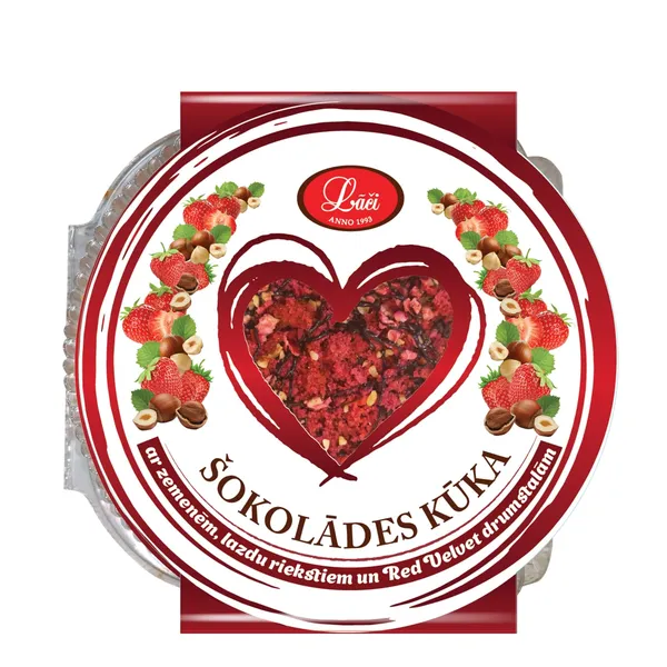 Kūka Lāči šokolādes ar zemenēm 500g