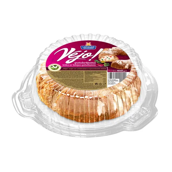 Kūka Latvijas Maiznieks Vējo putukrējuma ar želejas gabaliņiem 450g