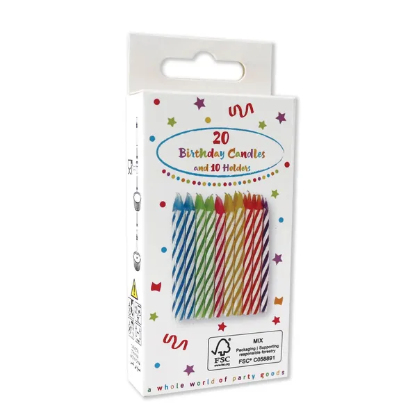 Kūku sveces 20gab un 10gab turētāji