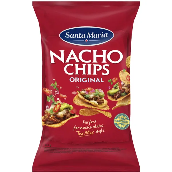 Kukurūzas čipsi Santa Maria načos 475g
