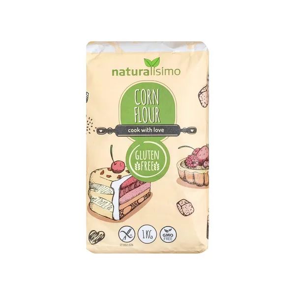 Kukurūzas milti Naturalisimo bez glutēna 1kg
