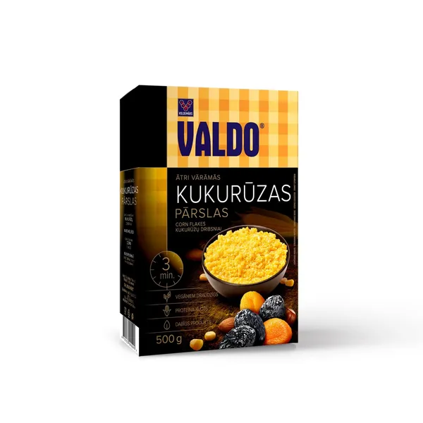 Kukurūzas pārslas ātri vārāmās 500g, Valdo