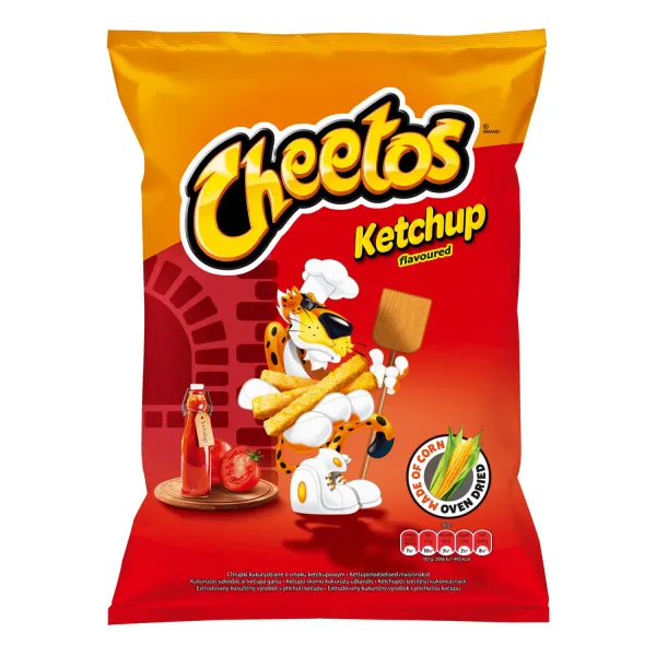 Kukurūzas uzkodas Cheetos ar kečupa garšu 43g