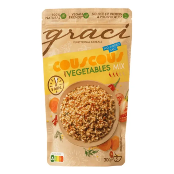 Kuskuss ar dārzeņiem GRACI 300g
